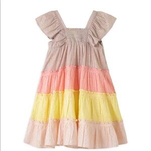 PEEK KIDS CAROLINE TIERED SPARKLE DRESS NWOT